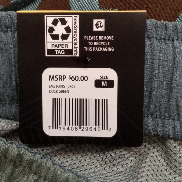 Eddie Bauer Gray UPF 50 Water Repellent 4 Way Stretch Shorts - Picture 5 of 7